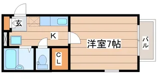 パセオプラシード雨宮【1階】の間取り