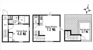 東京都品川区北品川5【アパート】の間取り