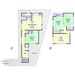 大阪府堺市中区土師町5【一戸建】の間取り