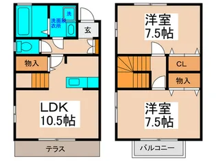 東京都葛飾区宝町2【一戸建】の間取り