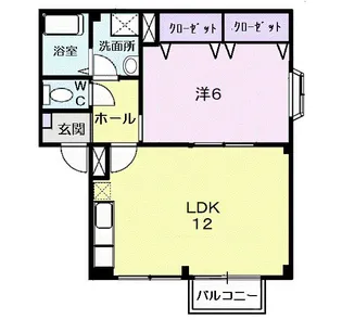 メゾンフローラ【1階】の間取り