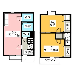 愛知県春日井市宮町字宮町【一戸建】の間取り