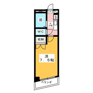 ロイビル武蔵小杉【5階】の間取り