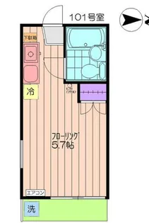 ハイムマンドリン【1階】の間取り