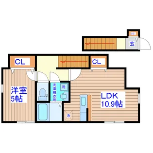 ブロッサム遠見塚【2階】の間取り