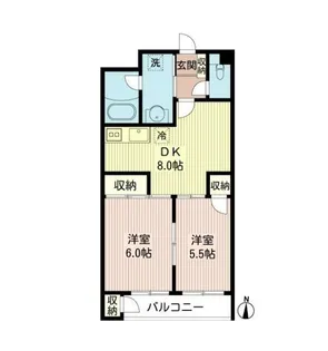 ロゼ下目黒【1階】の間取り