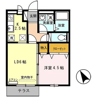 グレースランド アイ【1階】の間取り