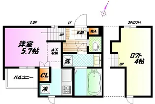 CB湘南ラティオ【2階】の間取り