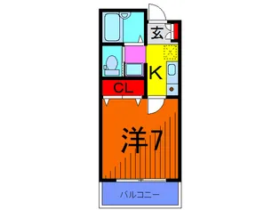 GRANDEUR NISHIKAMEARI【2階】の間取り