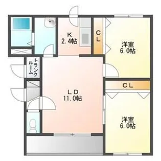 サビオラ八軒【2階】の間取り