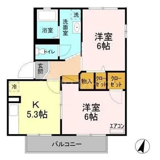 ・ エステート【2階】の間取り