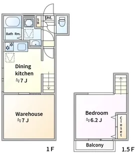 アロッジオ川崎【1階】の間取り