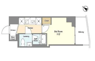 プライマル戸越銀座【8階】の間取り