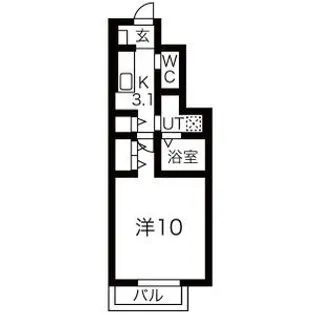 リュネール【1階】の間取り