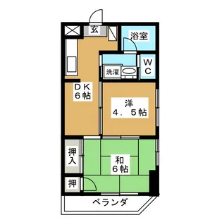 シャーレ町屋【4階】の間取り