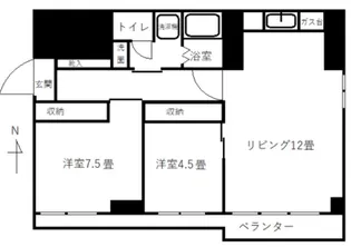 メゾン旭【12階】の間取り