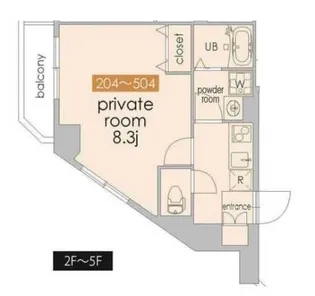 ville 信濃町【4階】の間取り