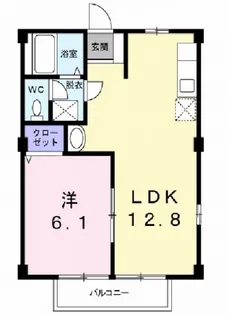 コスモスハイツIII【1階】の間取り