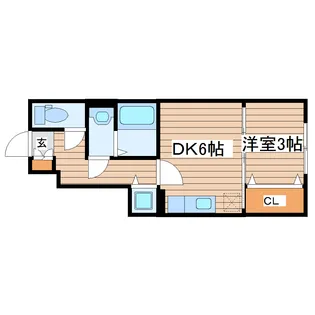 el Paseo【1階】の間取り