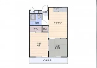 第3塩屋コーポ【3階】の間取り