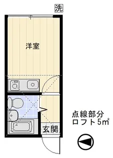 レインボウ桜台【1階】の間取り
