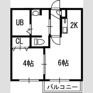 VILLAGE北大通壱番館【1階】の間取り