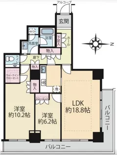 恵比寿ガーデンテラス壱番館【15階】の間取り
