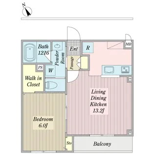 フォルトゥーナ・ソル【3階】の間取り