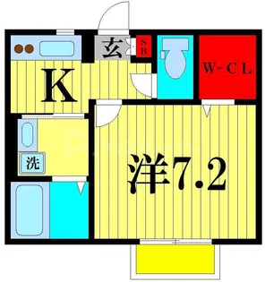 ボヌール フォンテーヌ【1階】の間取り