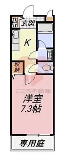 グランソレイユK&J壱番館【1階】の間取り