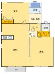 クレアA【2階】の間取り