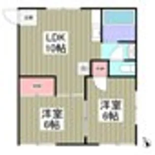 コーポ石井I【2階】の間取り