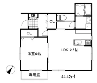 カリン会下山【1階】の間取り