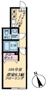 マイレジデンス鷺宮【1階】の間取り