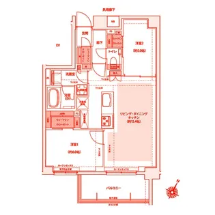 KDXレジデンス横濱紅葉坂【4階】の間取り