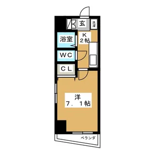 クレール車道【2階】の間取り