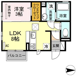 グランド KOU【1階】の間取り