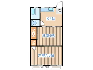 第一久栄コーポ【2階】の間取り