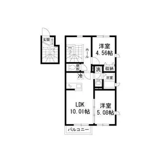 ベルセゾン【2階】の間取り