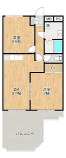 コンド川口【5階】の間取り