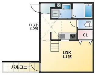 A-Life城北【2階】の間取り