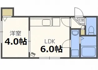ヴィラ本郷通【3階】の間取り