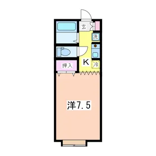セジュール関屋田町【2階】の間取り