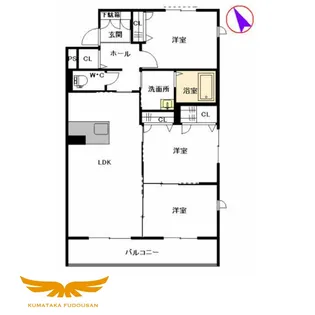 MASTメゾン尾ノ上【3階】の間取り