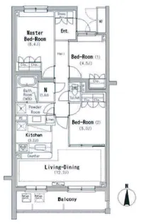 S-FORT横浜青葉台(旧・ル・シャージュ青葉台)【4階】の間取り