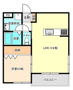 寿古町新築アパートA【2階】の間取り