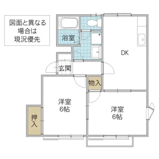サニーハイツ A棟【2階】の間取り