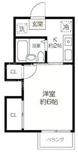 アナップソバ弘治1【2階】の間取り