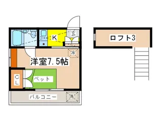 クレールこやま【2階】の間取り
