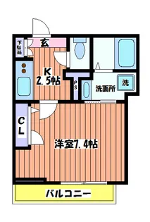 リーヴル【1階】の間取り